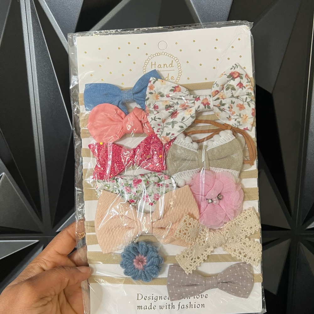 Handmade Multicolor Bow Set for Kids